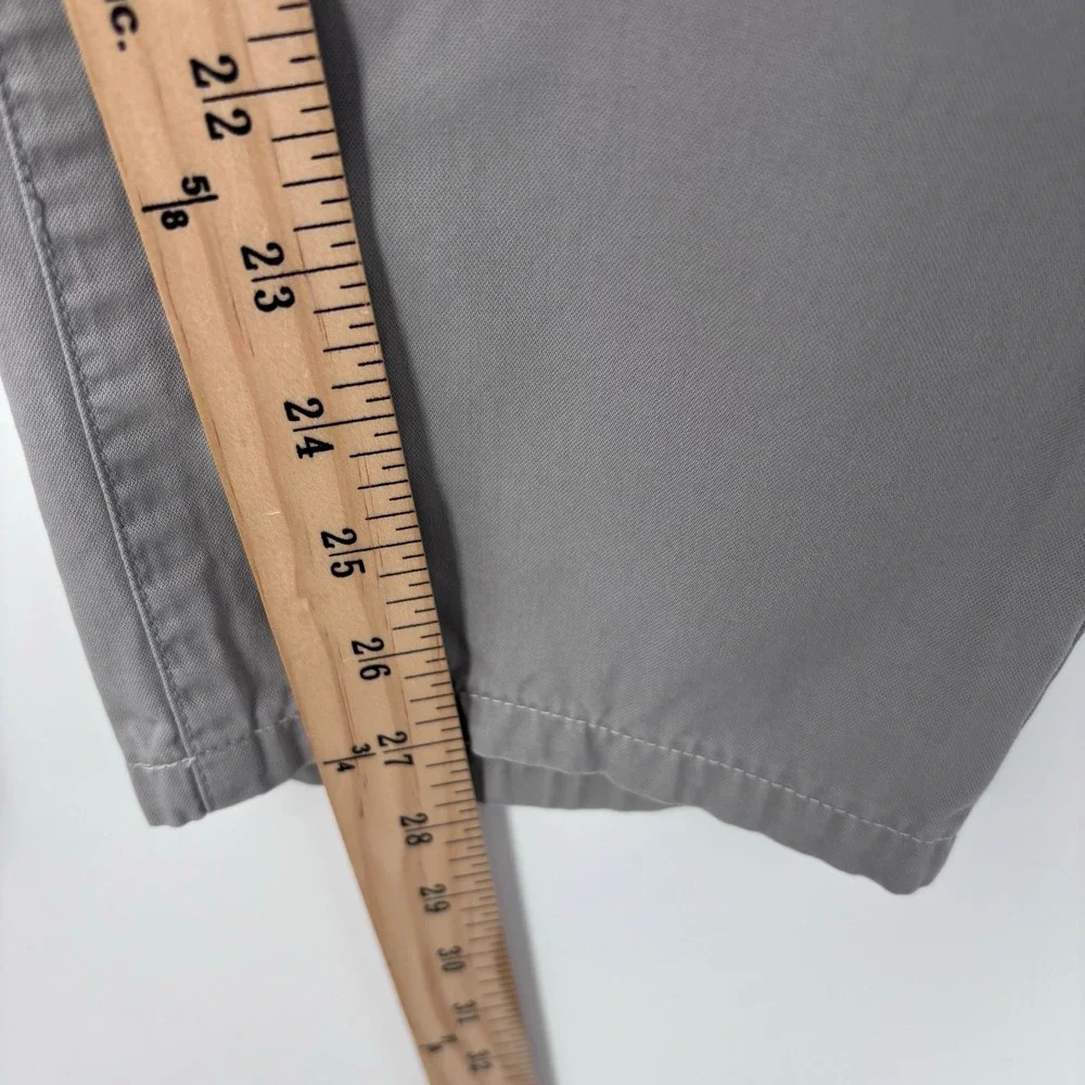 Billy Reid Leonard Chino Pants Mens 31x27 (Tag 30) Grey Cotton Straight Trousers